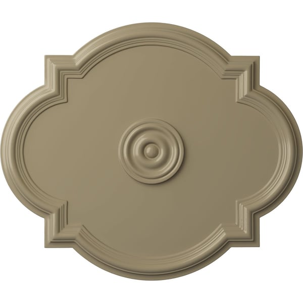 Ekena Millwork Waltz Ceiling Medallion (Fits Canopies up to 5 1/4"), 24"W x 20 1/2"H x 1 1/8"P, Gobi Desert CM24WAGDF - main